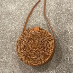Basketweave Crossbody Bag